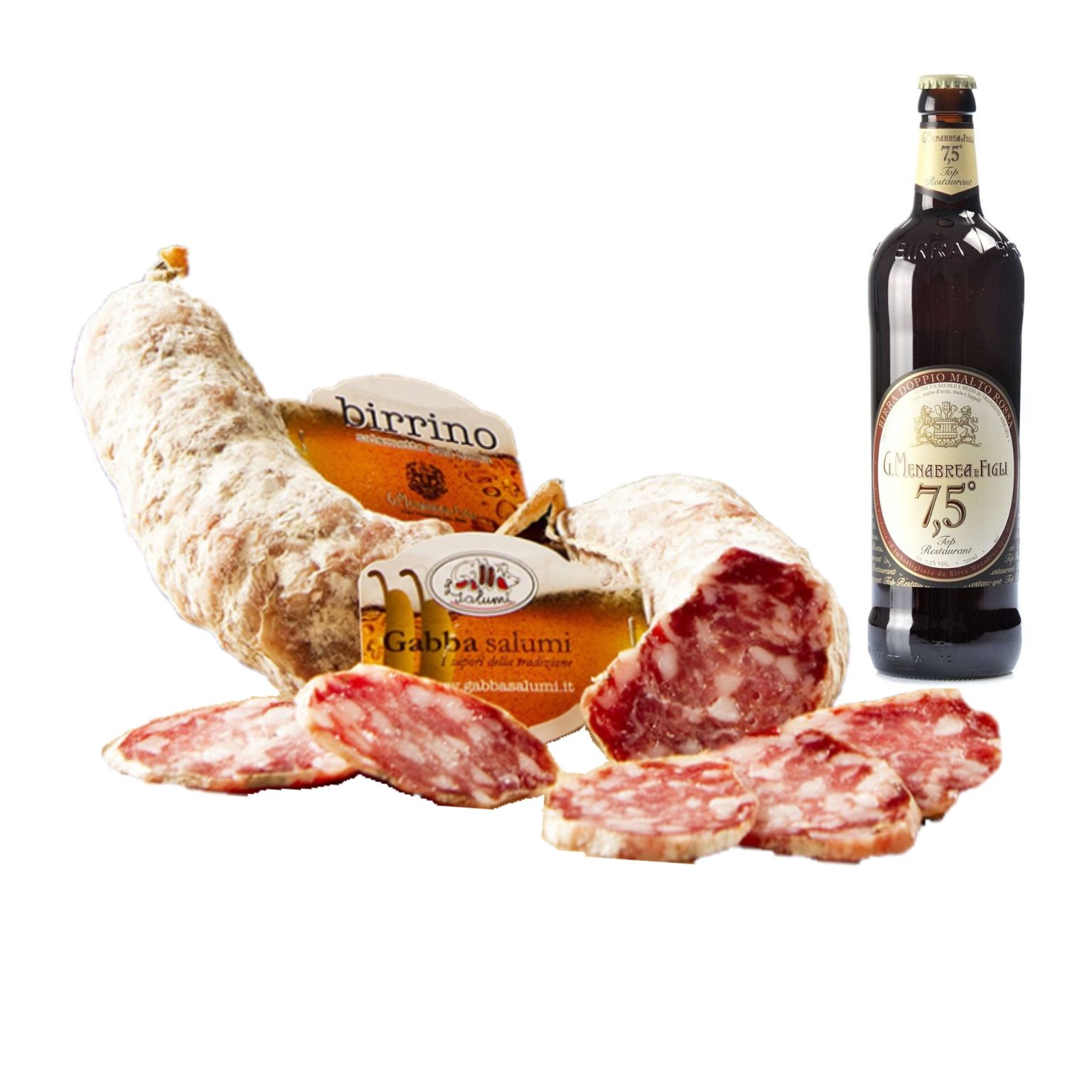 Gabba Salumi salame Birrino 200 g circa Acquadro Dolciumi